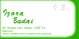 izora budai business card